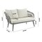 Manhattan Comfort Riviera Rope Wicker 4-Piece 4 Seater Patio Conversation Set with Cushions in Cream OD-CV016-CR - alternate 9